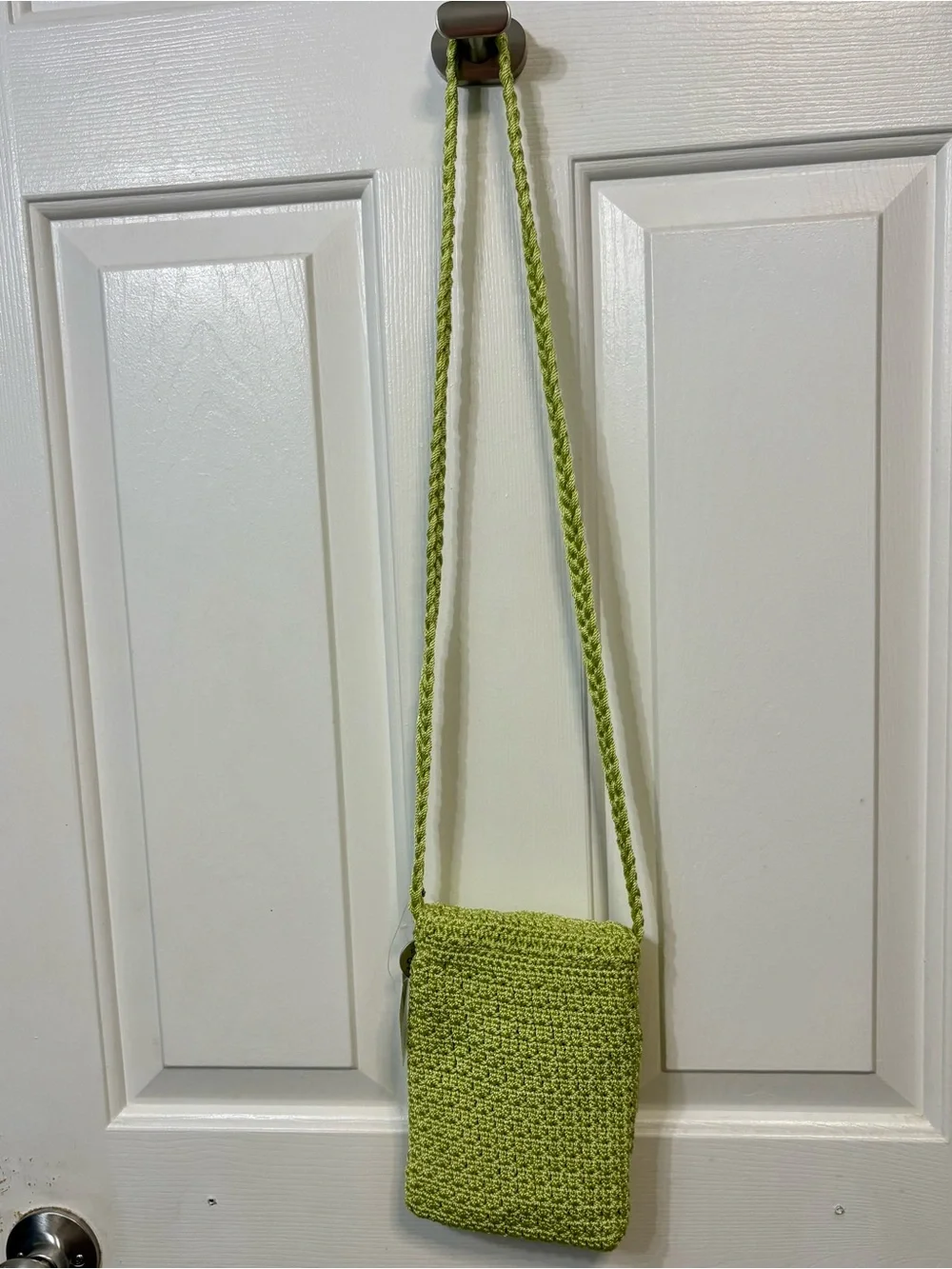 The Sak Lime Green Crochet Crossbody Bag